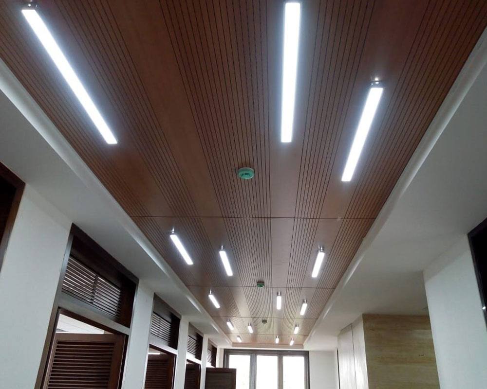 Wooden Ceiling and Acoustic Wall Panels